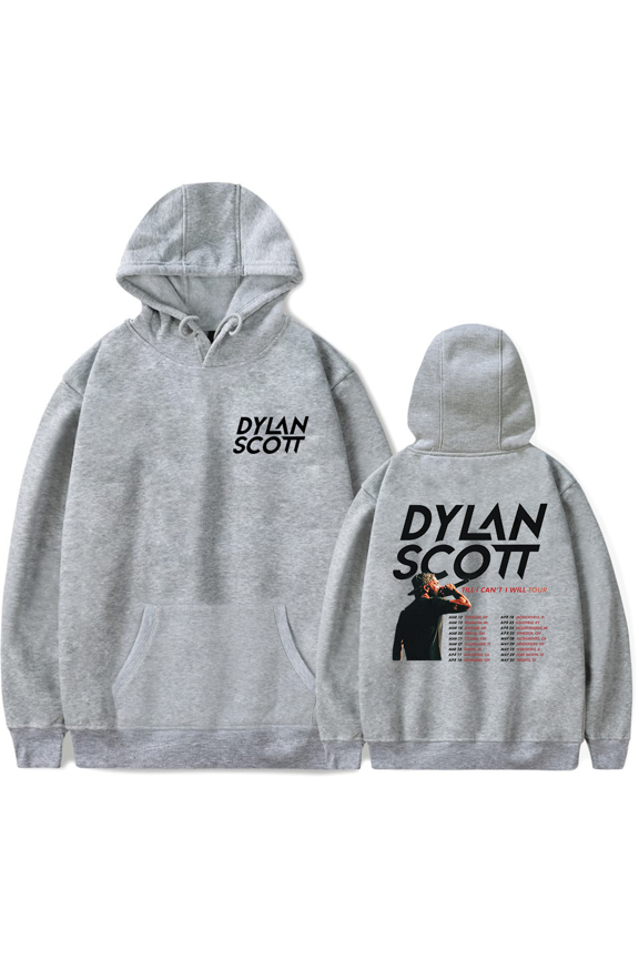 Dylan Scott Merch Till I Can't I Will Tour Hoodie Long Sleeve Fan Merch Pullovers Streetwear Unisex Fashion Casual Outfits