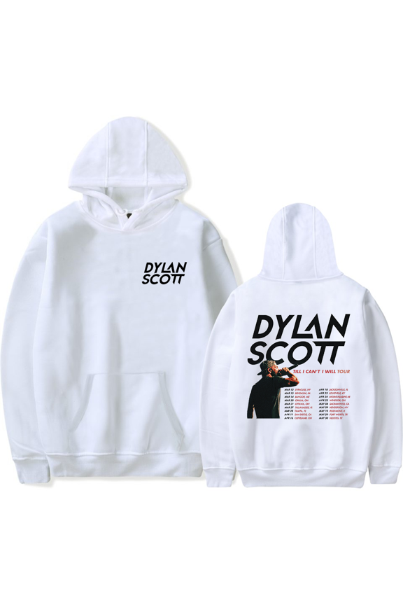 Dylan Scott Merch Till I Can't I Will Tour Hoodie Long Sleeve Fan Merch Pullovers Streetwear Unisex Fashion Casual Outfits