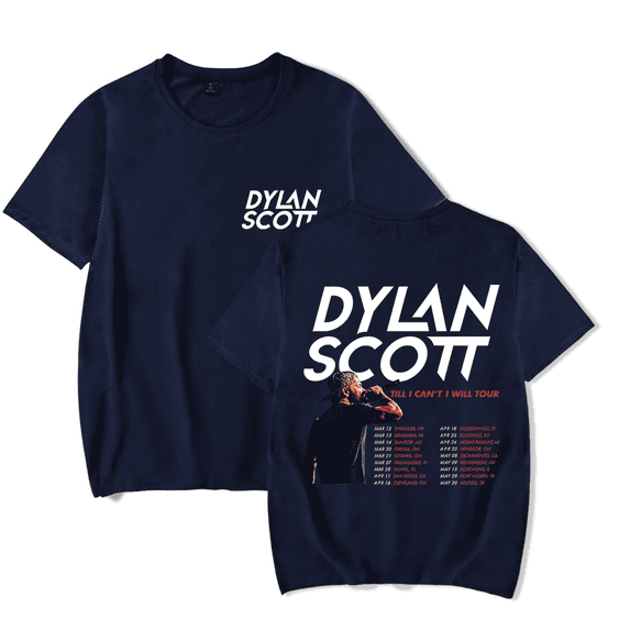 Dylan Scott Merch Till I Can't I Will Tour T-Shirt Unisex Fashion Short ...