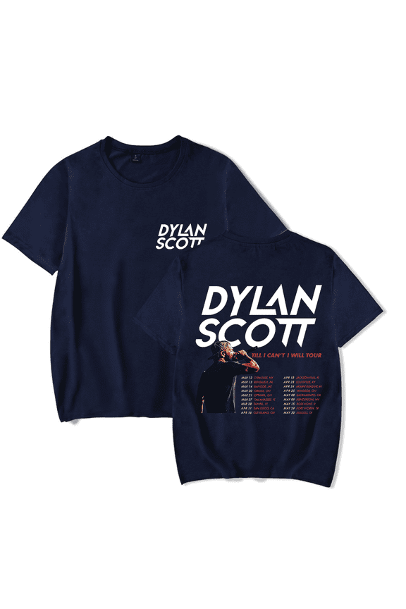 Dylan Scott Merch Till I Can't I Will Tour T-Shirt Unisex Fashion Short Sleeve Tour Album Summer Jumpers Streetwear Fan Merch