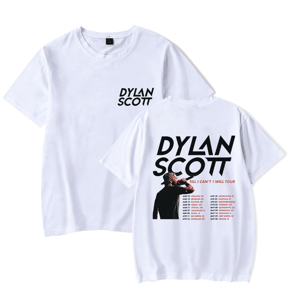 Dylan Scott Merch Till I Can't I Will Tour T-Shirt Unisex Fashion Short ...