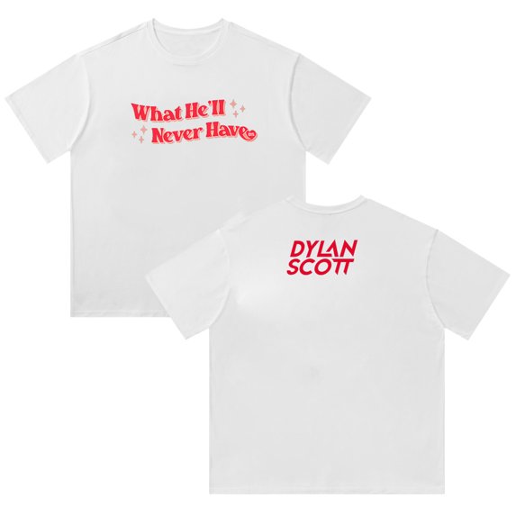 Dylan Scott T-shirt Summer Loose Cotton Comfort Round Neck Short Sleeve Top