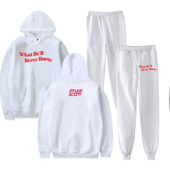 Dylan Scott What He'll Never Have Merch Hoodie and SWEATPANTS set pop print Unisex Casual Street Clothing