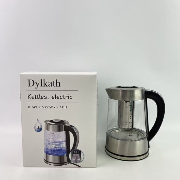 Dylkath Kettles, electric,Kettle Transparent New With Insulation Function Household