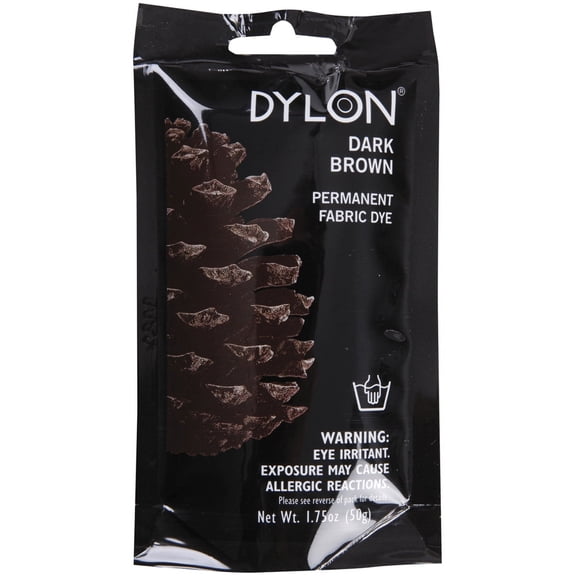 Dylon Fabric Dyes - Dark Brown, 50 g packet