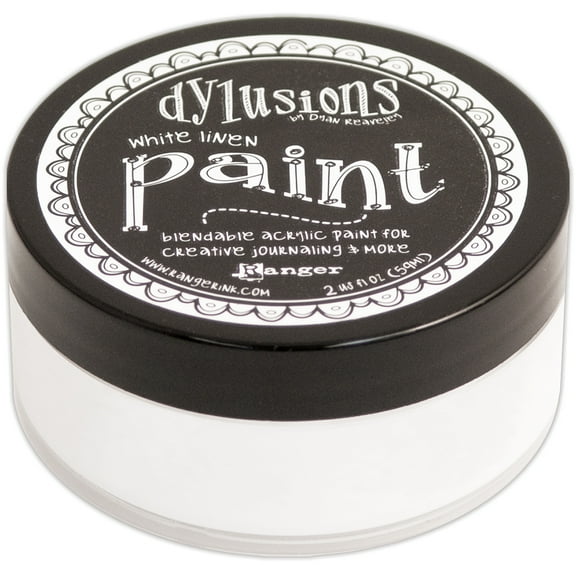 Dylusions Blendable Acrylic Paint 2oz-White Linen
