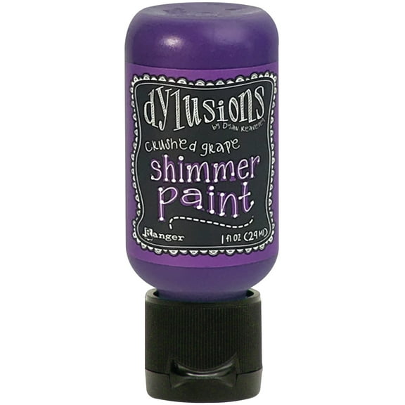 Dylusions Shimmer Paint 1oz-Crushed Grape