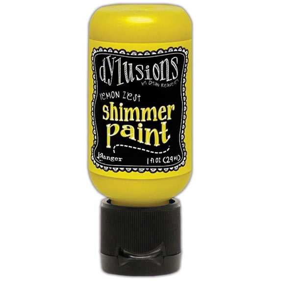 Dylusions Shimmer Paint 1oz-Lemon Zest