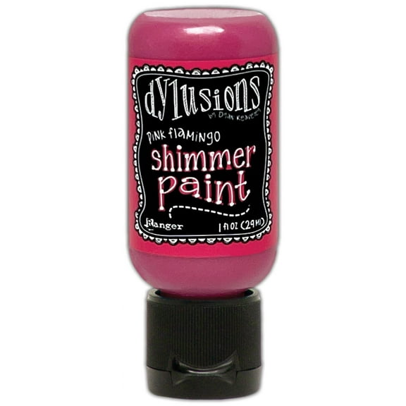Dylusions Shimmer Paint 1oz-Pink Flamingo