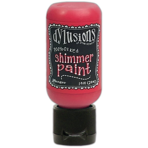 Dylusions Shimmer Paint 1oz-Postbox Red