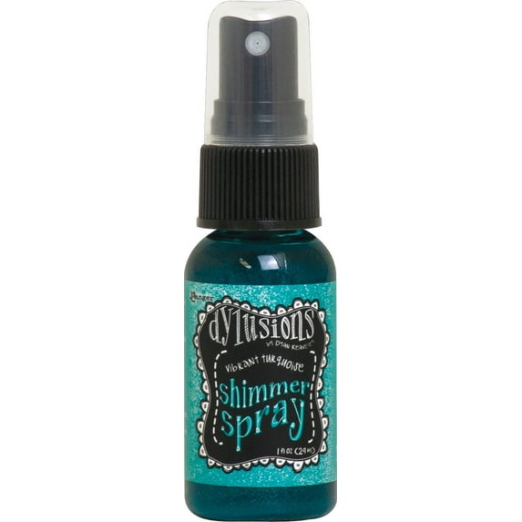 Dylusions Shimmer Sprays 1oz-Vibrant Turquoise