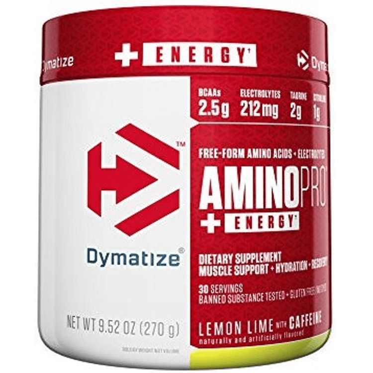 Dymatize Amino Pro, BCAAs and Electrolytes With Energy, Lemon Lime w