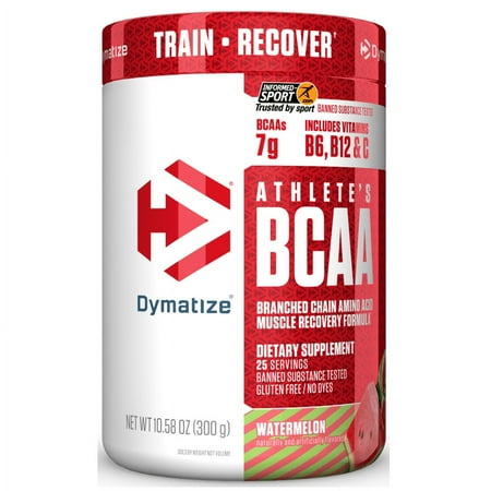 Dymatize Athlete's BCAAs, Watermelon, 25 servings