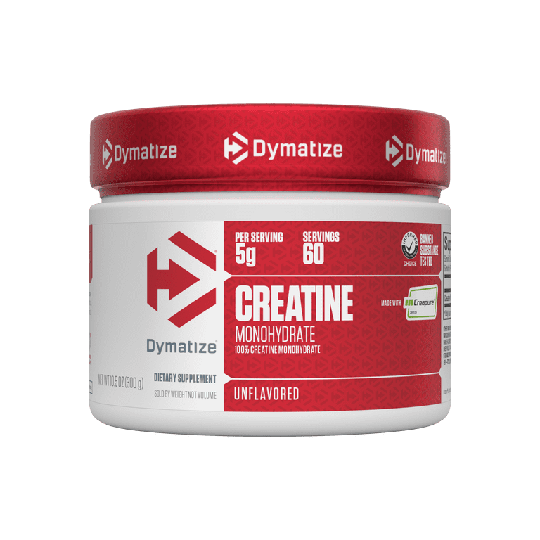 Dymatize Creatine Monohydrate With Creapure - 300 Grams (60 Servings) Dymatize Creatine Monohydrate With Creapure - 300 Grams (60 Servings)