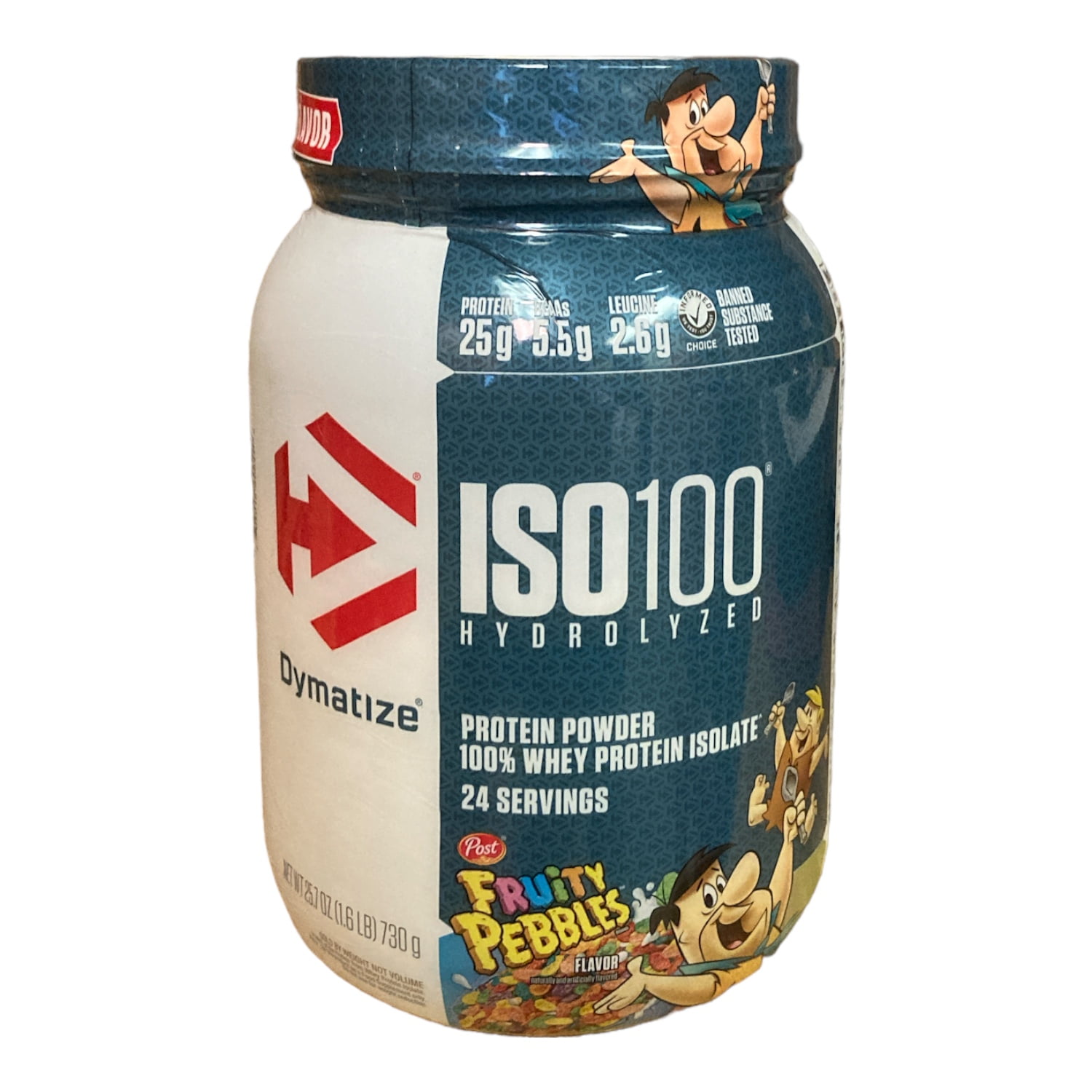 Dymatize ISO 100 Hydrolyzed Protein Powder, Fruity Pebbles 24 Servings 25.7 oz