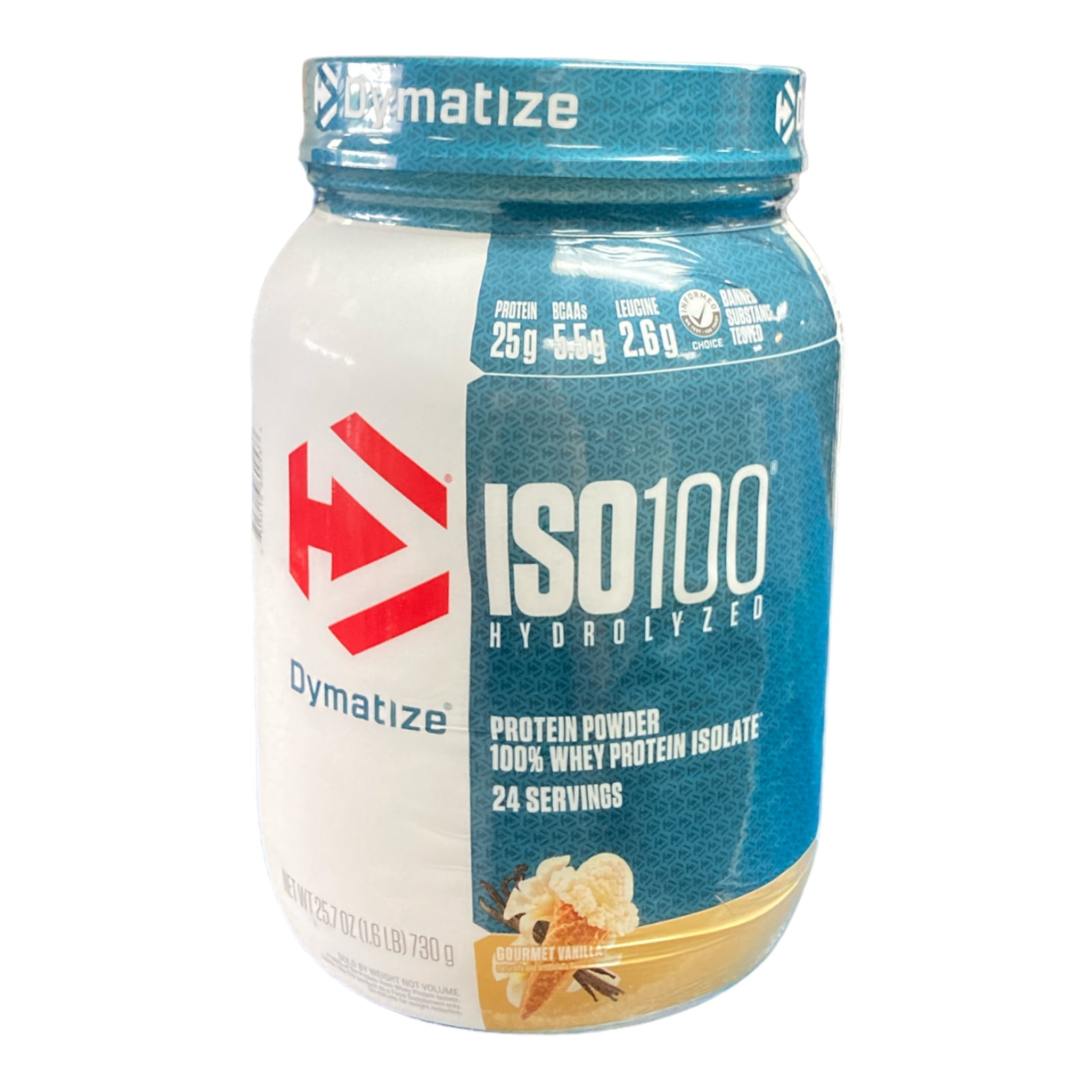 ISO100 Hydrolyzed, 100% Whey Protein Isolate, Gourmet Vanilla