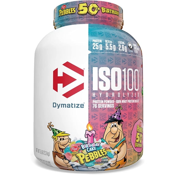 Dymatize ISO100 Whey Isolate Protein Powder, 25g Protein, 5.5g BCAAs ...