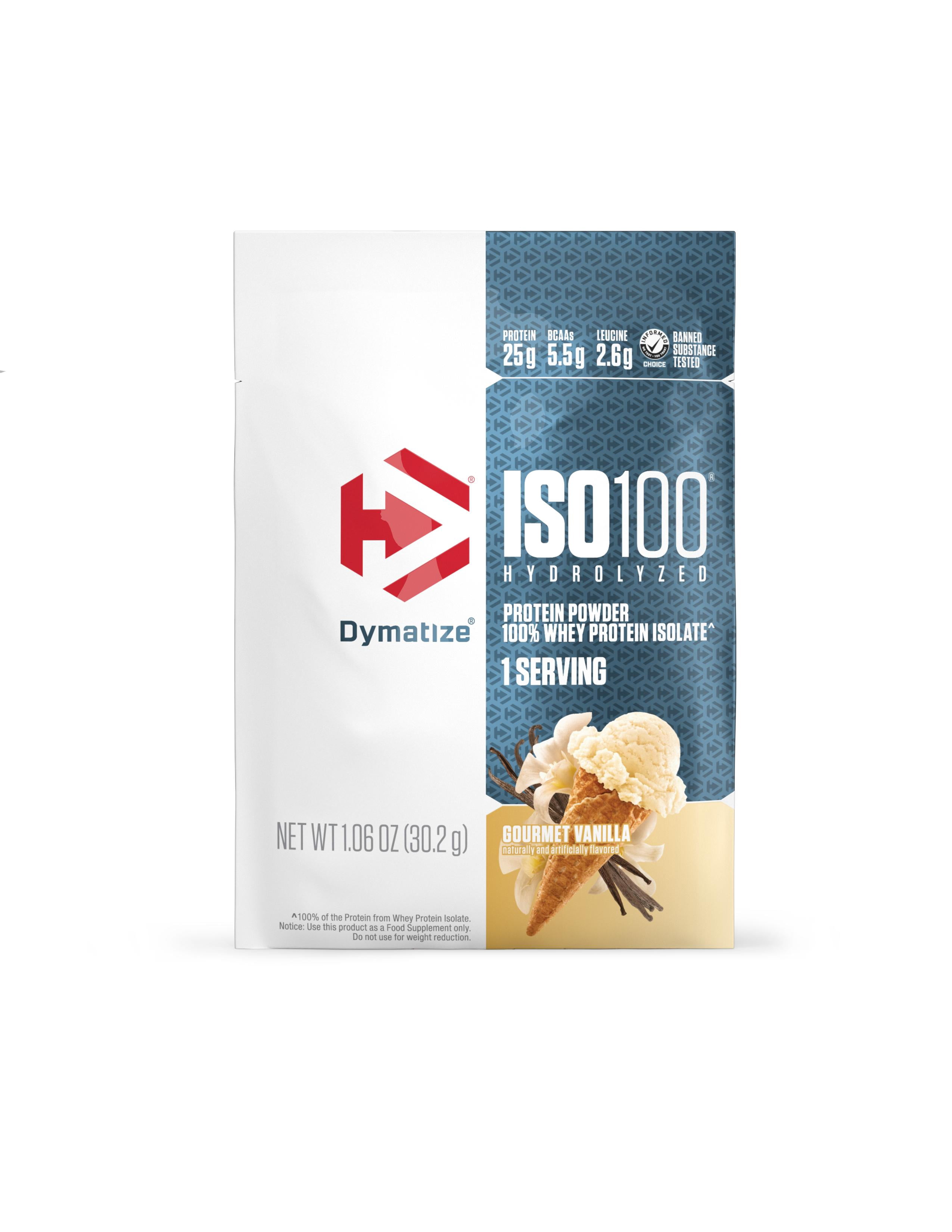 Dymatize ISO100 Hydrolyzed Whey Isolate Protein Powder, 25g, Vanilla ...