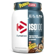Dymatize ISO100 Hydrolyzed Whey Isolate Protein Powder, Cocoa Pebbles, 20 servings