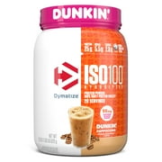 Dymatize ISO100 Hydrolyzed Whey Isolate Protein Powder, Dunkin Cappuccino, 25g Protein, 20 Serv