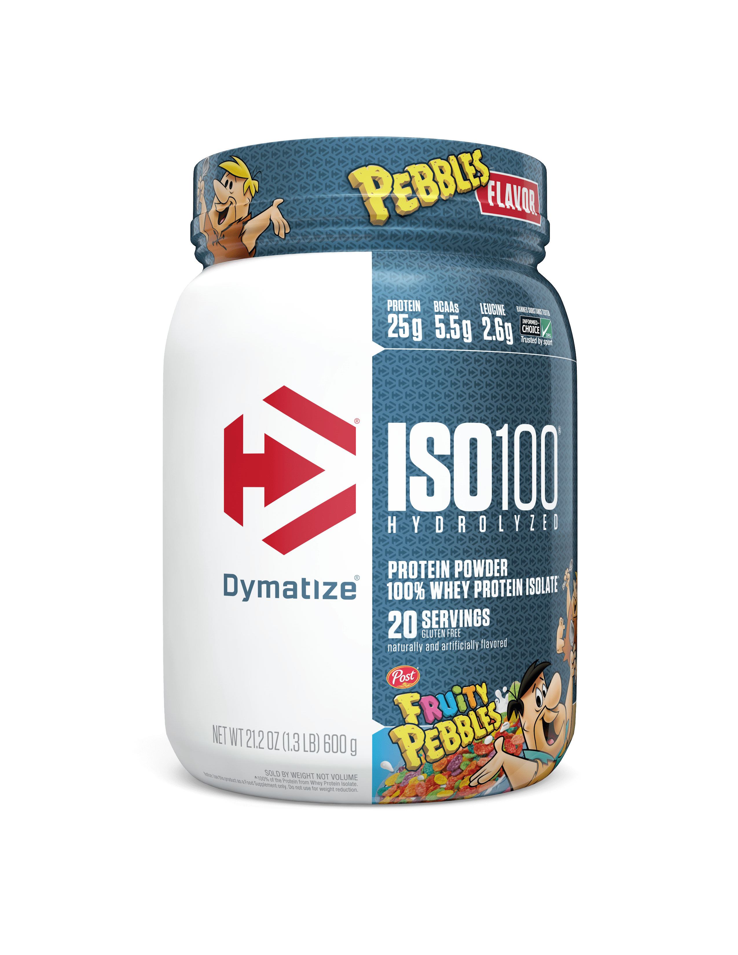 Dymatize ISO100 Hydrolyzed Whey Isolate Protein Powder, Fruity Pebbles, 20 Servings