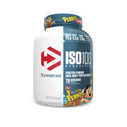 Dymatize ISO100 Whey Protein Powder Isolate, Fruity Pebbles, 25g Protein, 5 lb, 80 oz