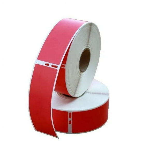 Dymo 30252 Compatible Address Labels 2 Red Rolls Per Pack
