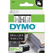 Dymo D1 Electronic Tape Cartridge, x 3/8" Width, Thermal Transfer, White, Polyester 41913 | 5-Pack 5 Total