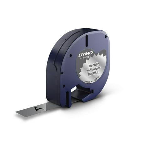 Dymo LetraTag 91338 Metallic Tape 0.5 Inch x 13 1 Roll Label Tape Cartridge