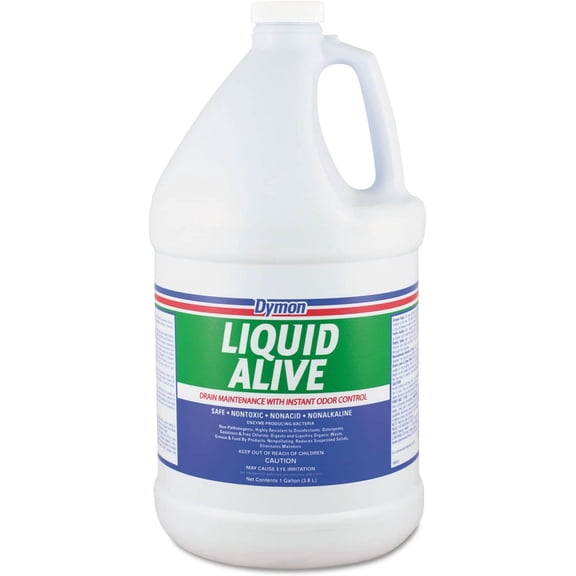Dymon 23301 LIQUID ALIVE Enzyme Producing Bacteria 1gal Bottle 4/Carton