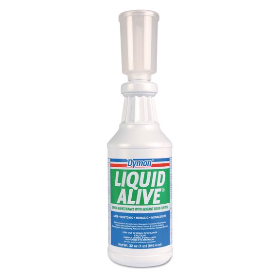 Dymon LIQUID ALIVE Enzyme Producing Bacteria 32 oz. Bottle 12/Carton 23332