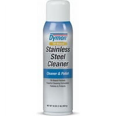 Dymon Oil-based Stainless Steel Cleaner - For Stainless Steel, Aluminum, Chrome, Copper, Brass - 16 fl oz (0.5 quart) - Neutral Scent - 12 / Carton - White Dymon Oil-based Stainless Steel Cleaner - For Stainless Steel, Aluminum, Chrome, Copper, Brass - 16 fl oz (0.5 quart) - Neutral Scent - 12 / Carton - White