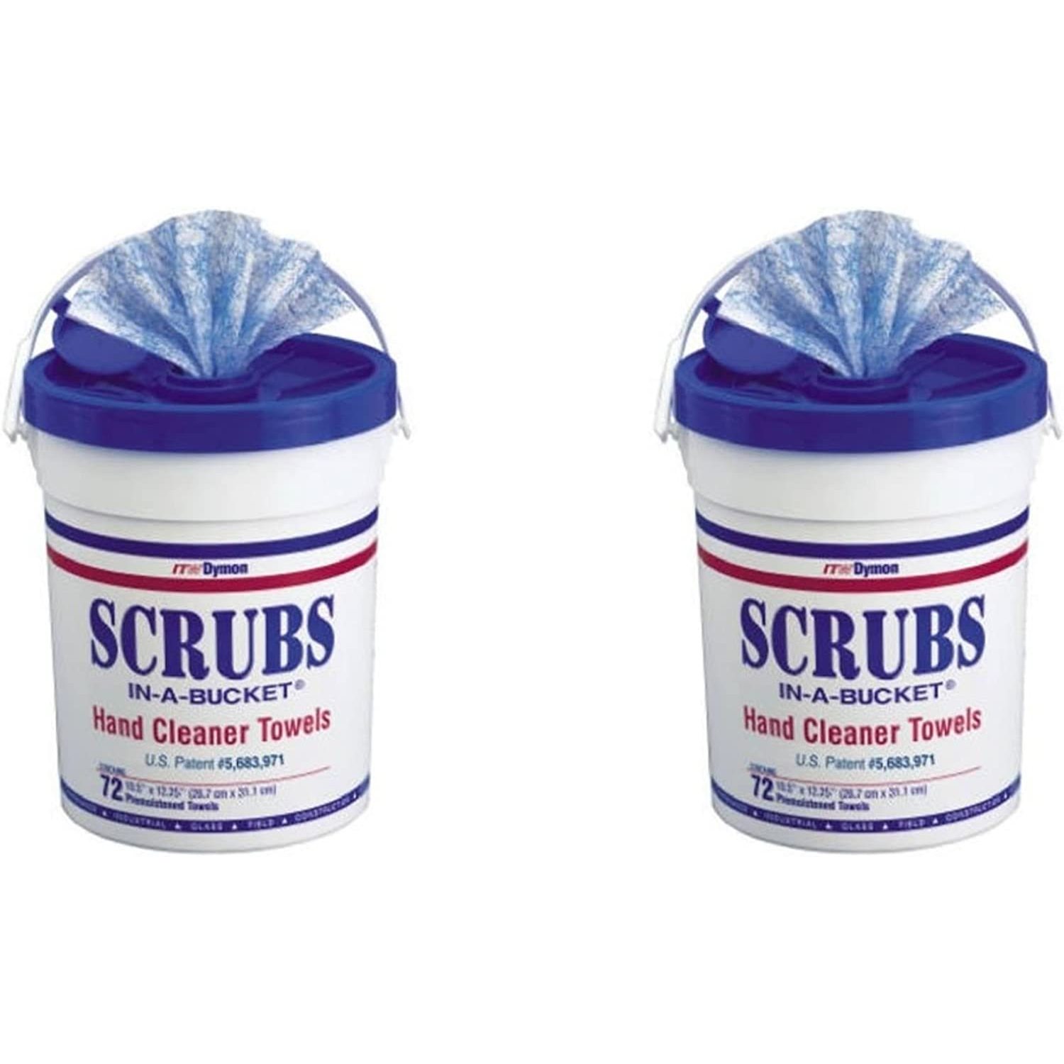 Dymon Scrubs in A Bucket Hand Cleaner Towels 72 Count