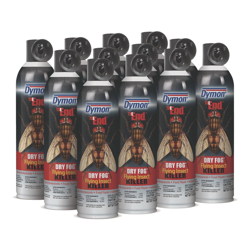 14 oz. Aerosol Spray THE END. Dry Fog Flying Insect Killer (12/Carton)