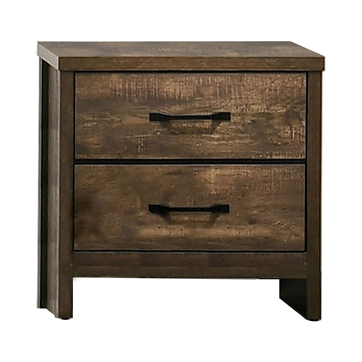 Elegant Textured Wood Nightstand for Modern Bedrooms