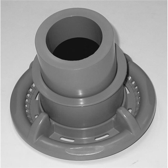 Dyna-Flo 4-Scallop Trim Ring High Volume Top Mount Skimmer - Gray