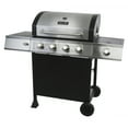 Dyna Glo 4 Burner 2 Wheel Open Cart Stainless Steel Outdoor Barbecue