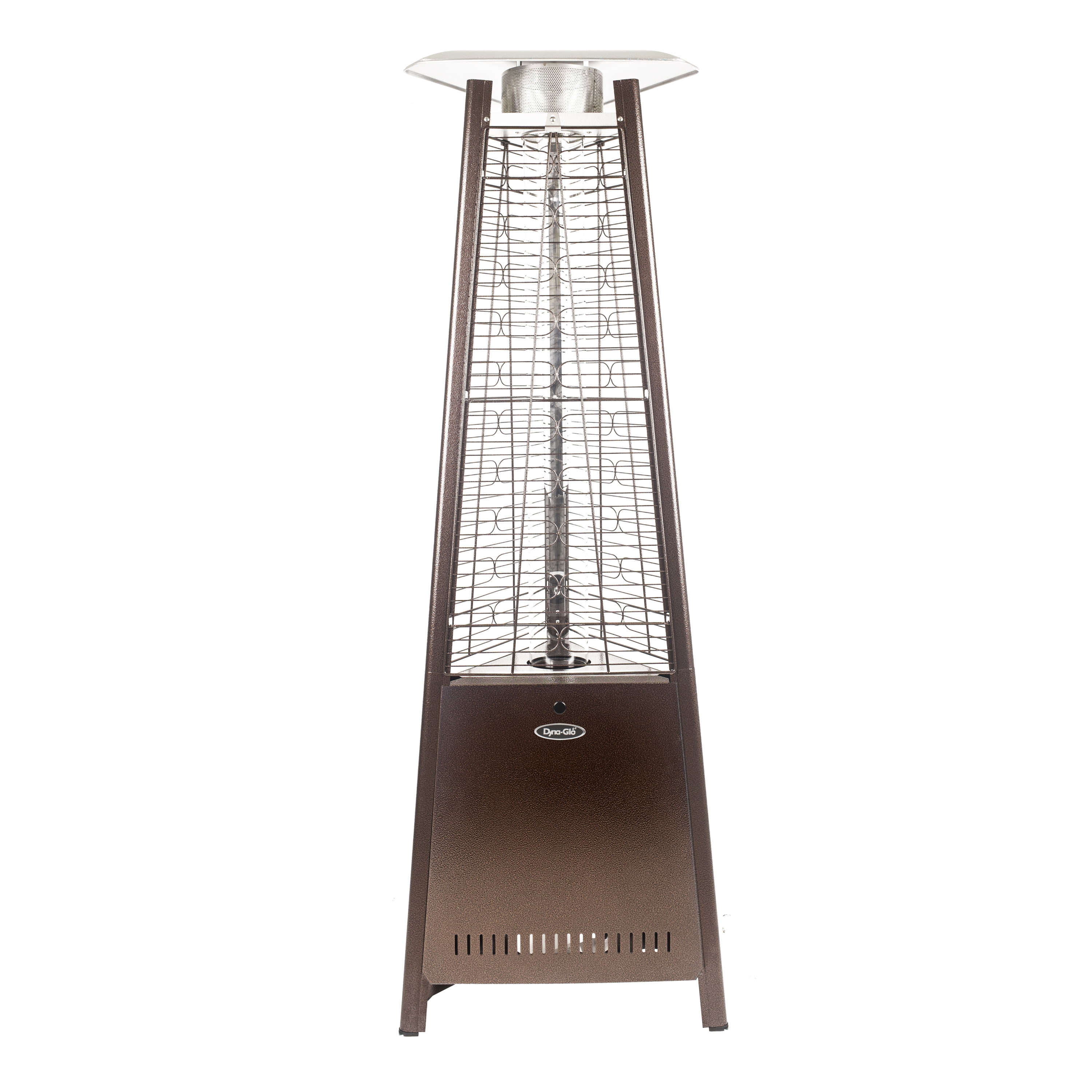 Dyna-Glo 42,000 BTU 73 Hammered Bronze Pyramid Flame Propane Patio Heater  - Walmart.com
