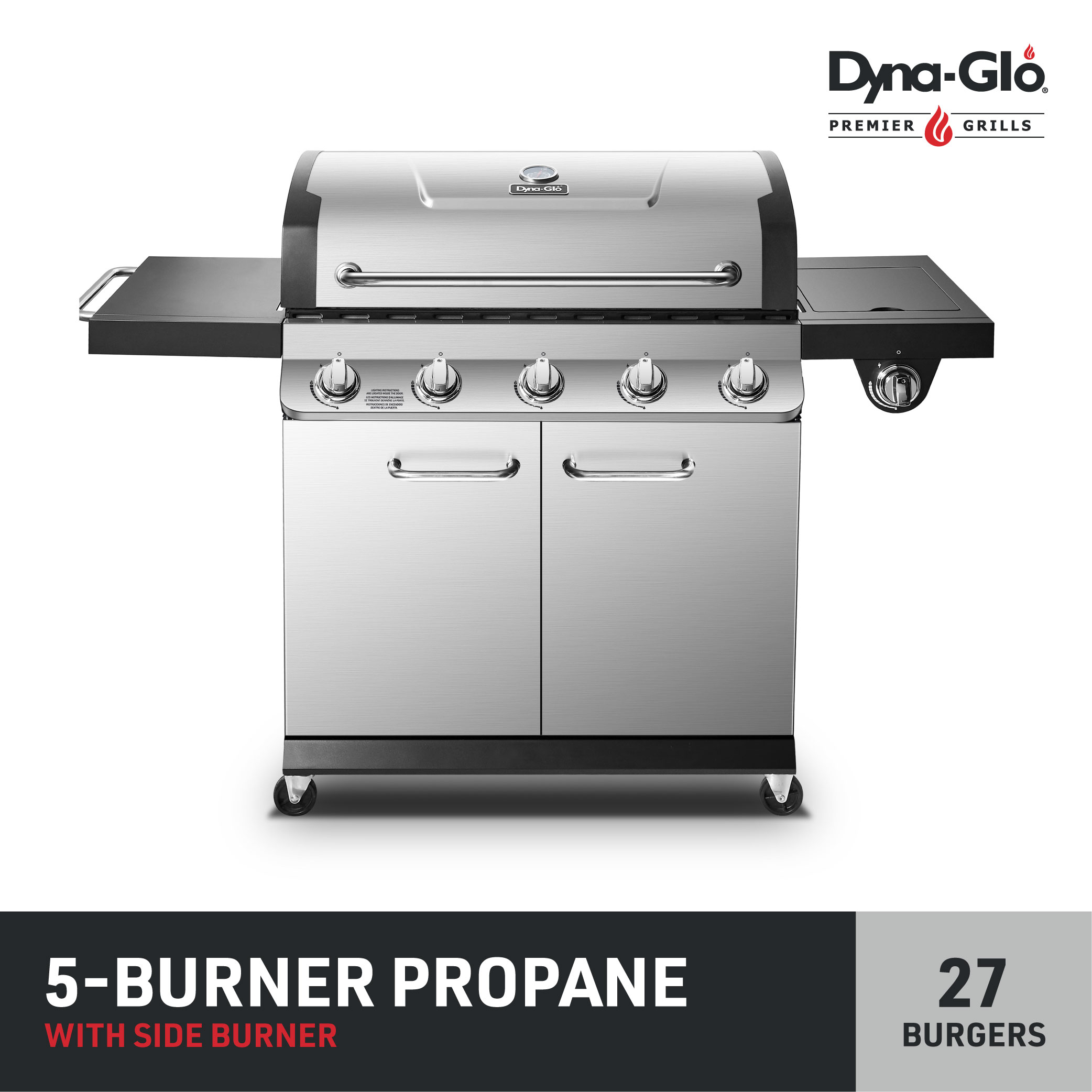 Dyna-Glo 5 Burner Silver Propane Gas Grill - image 1 of 13