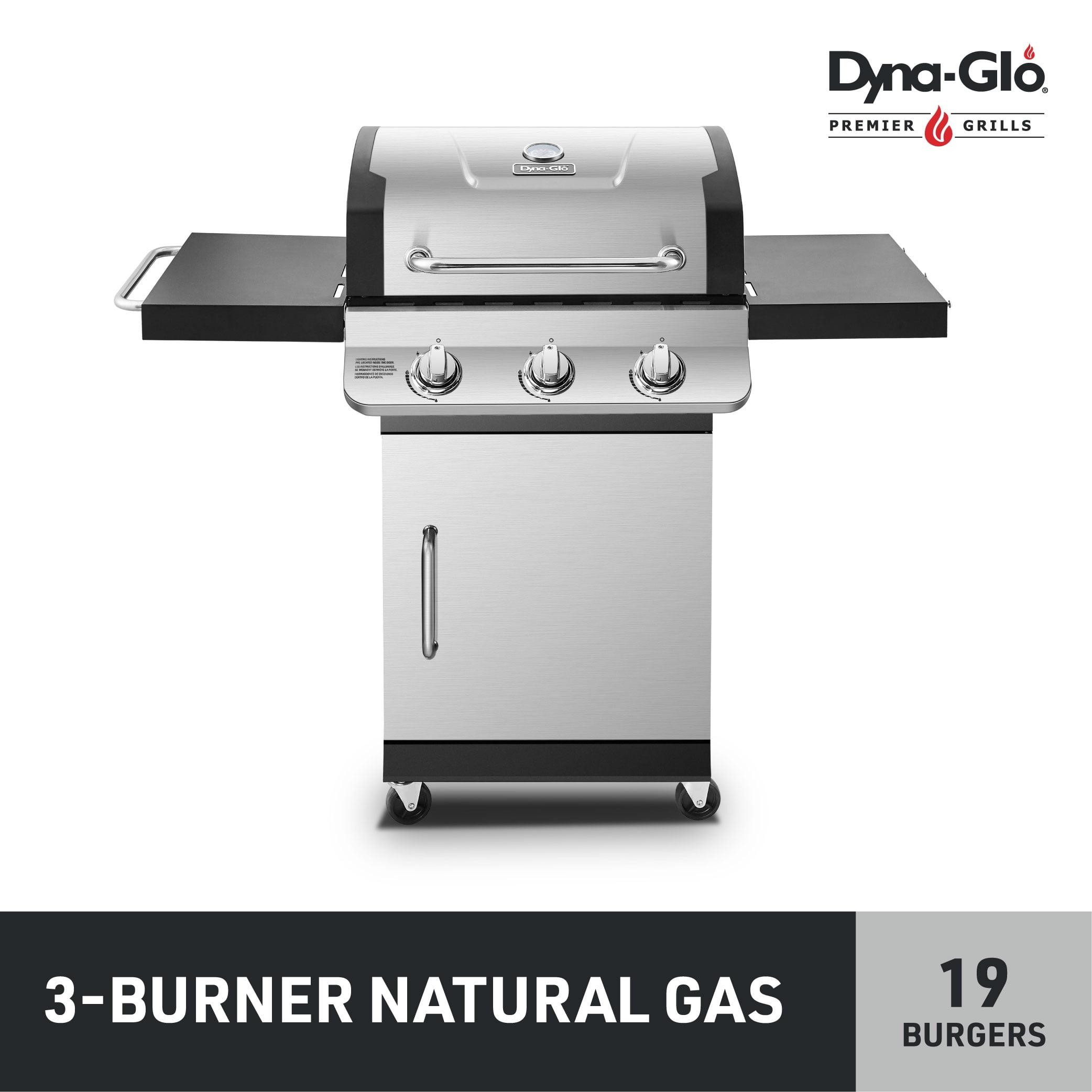 Støjende til stede Uregelmæssigheder Dyna-Glo DGP397SNN-D Premier 3 Burner Natural Gas Grill - Walmart.com