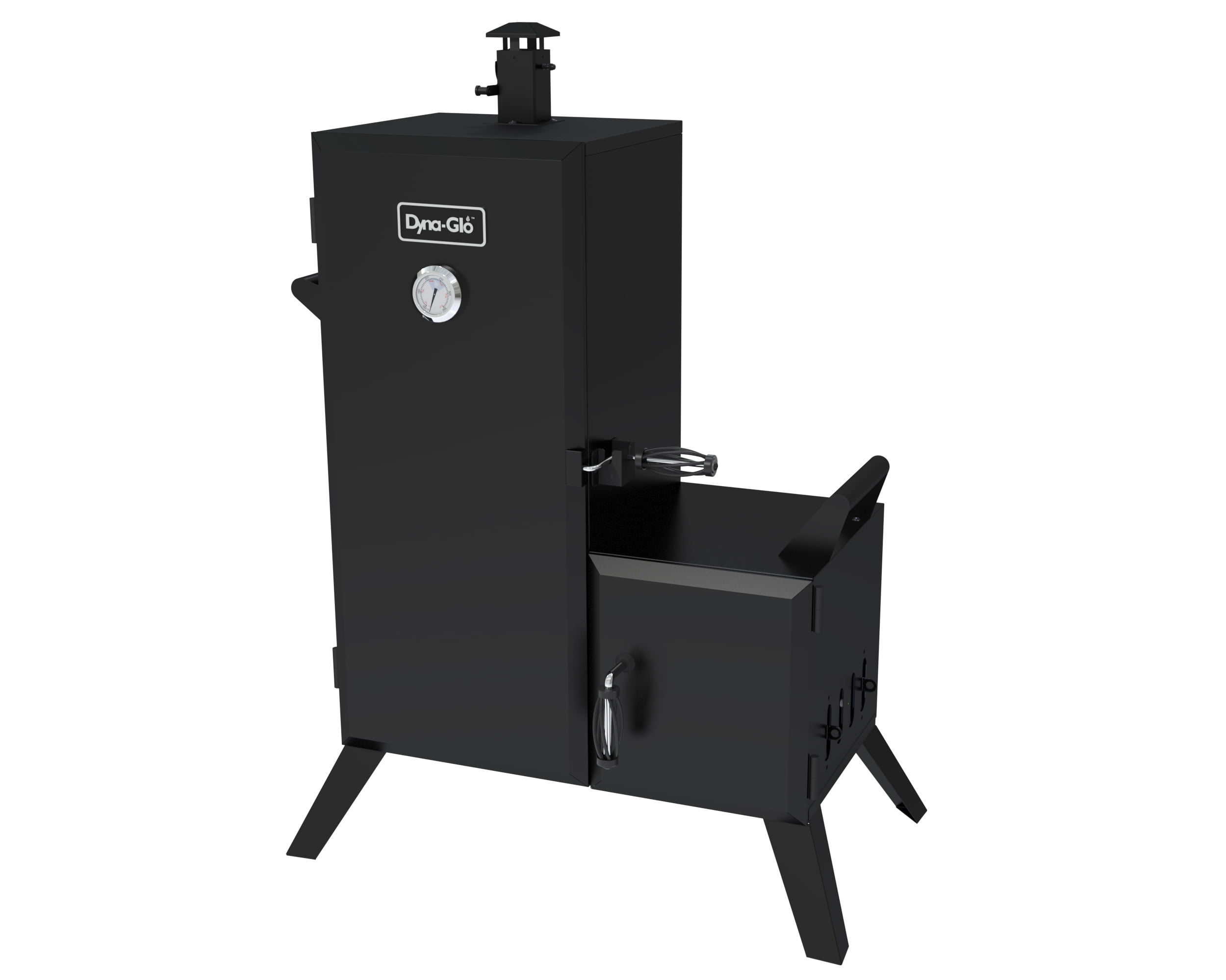 Vertical Offset Charcoal Smoker
