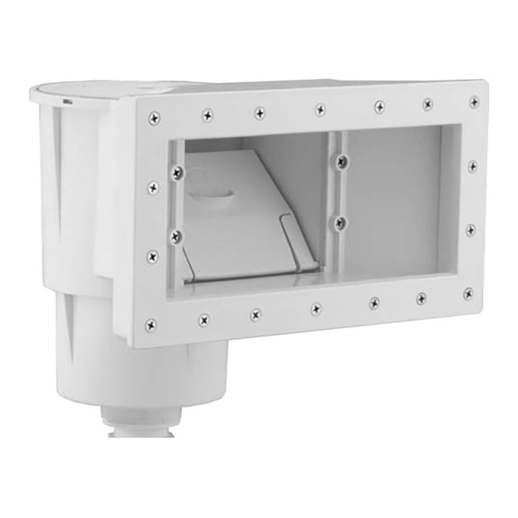 Dyna-Skim Above Ground Pool Skimmer - SP1091WM White - Wide-Mouth Access - 1.5" FPT - Heavy Duty UV Resistant - Pool Cleaning & Maintenance