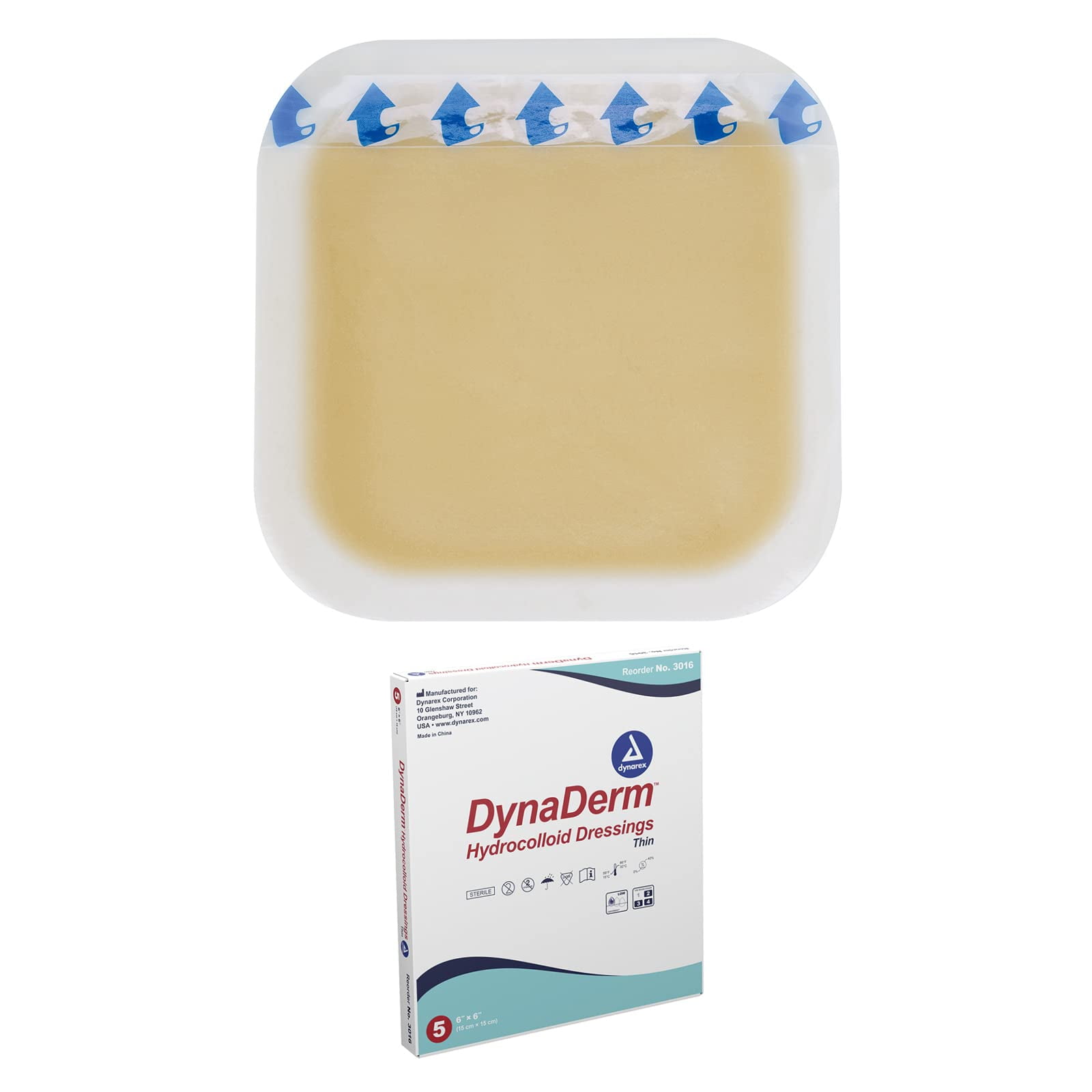 DynaDerm Hydrocolloid Dressings Sterile Moist Bandages for Faster