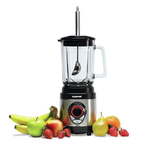 Dynablend Clean Home Glass Blender with 2 Silicone Suction Lids