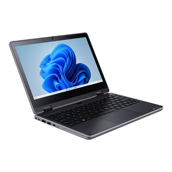 Dynabook E11W-A3221ED - Flip design - Intel N-series - N100 / up to 3.4 GHz - Win 11 Pro Education - UHD Graphics - 8 GB RAM - 128 GB eMMC - 11.6" IPS touchscreen 1366 x 768 (HD) - Gigabit Ethernet - Wi-Fi 6E - black - kbd: English