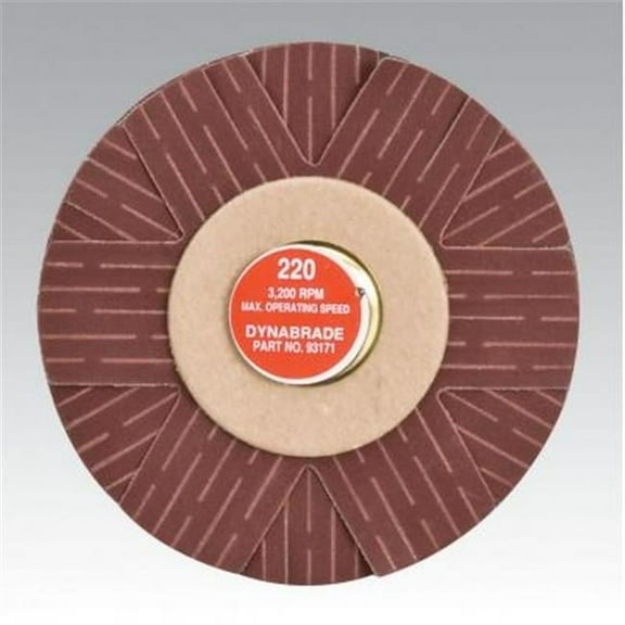 Dynabrade 4 in. Dia. 220 Grit A-O Spindle-Mount Sanding Star