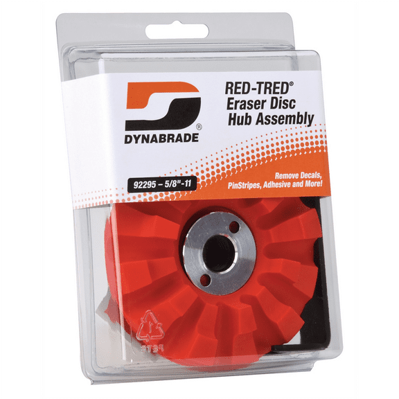 Dynabrade 92295 Eraser Wheel with Hub Flat