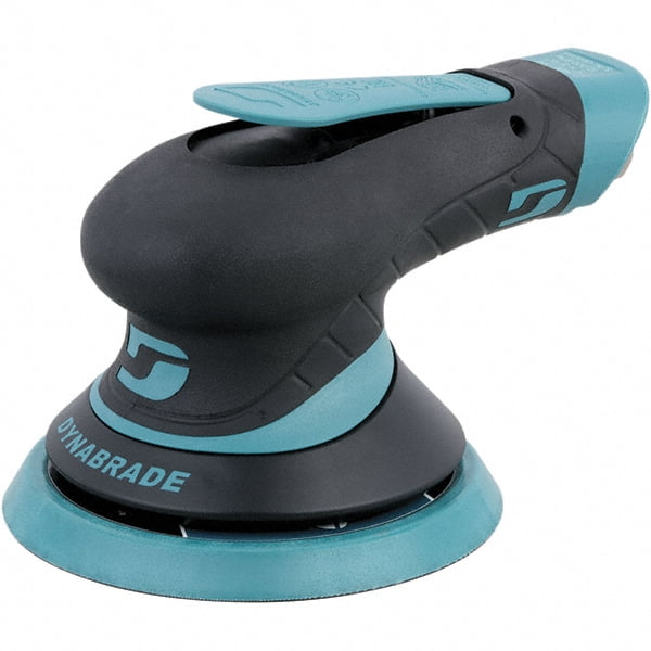 Dynabrade 12,000 RPM, 12,000 OPM, 19 CFM Air Consumption, 90 psi Air Pressure, Random Air Orbital Sander Round Pad, Hook & Loop Backing, 1/4 NPT Inlet