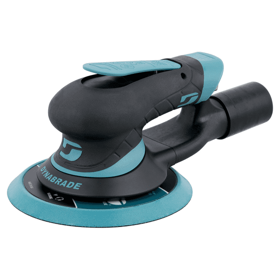 Dynabrade 6" (152mm) Dia. Vacuum-Ready Dynorbital Extreme Random Orbital Sander.3 hp, 12,000 RPM, 3/32" (2.5 mm) Dia. Orbit, Rear Exhaust, Hook-Face