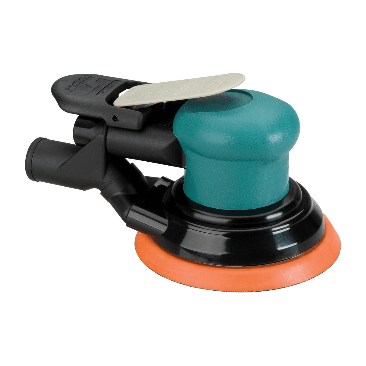 Dynabrade 5" (127 mm) Dia. Central Vacuum Dynorbital-Spirit Random Orbital Sander, .25 hp, 12,000 RPM, 3/16" (5 mm) Dia. Orbit, Rear Exhaust